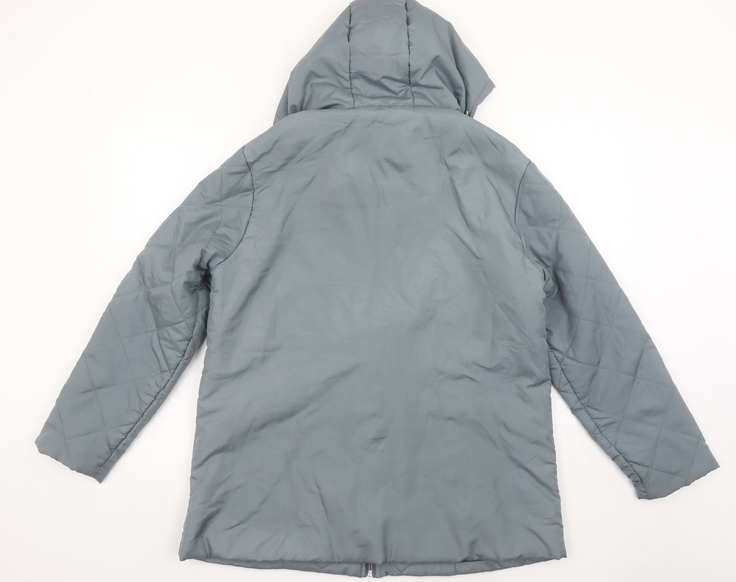 Womens UK Size M Anne De Lançay Grey Puffer Jacket
