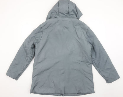 Womens UK Size M Anne De Lançay Grey Puffer Jacket
