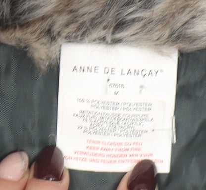 Womens UK Size M Anne De Lançay Grey Puffer Jacket