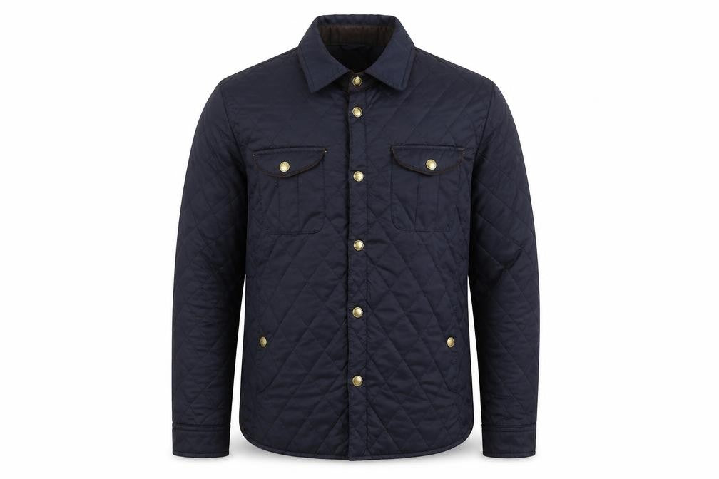 Mens UK Size L Zara Man Blue Quilted Coat