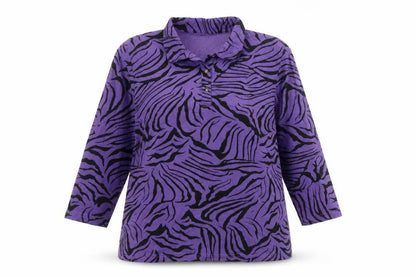 Womens UK Size 14 Paco Boutique Purple Classic Button-Up