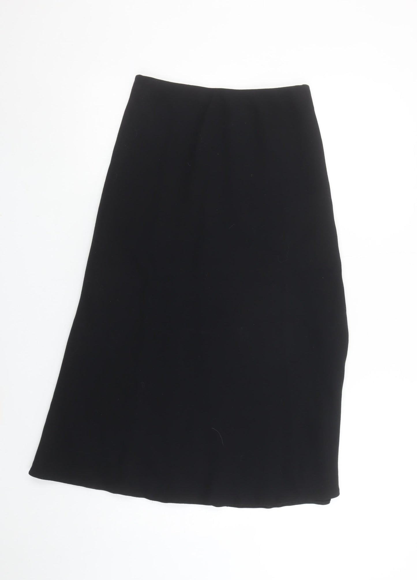 Marks and Spencer Womens Black Midi Pencil Skirt Size 8 Lined Workwear