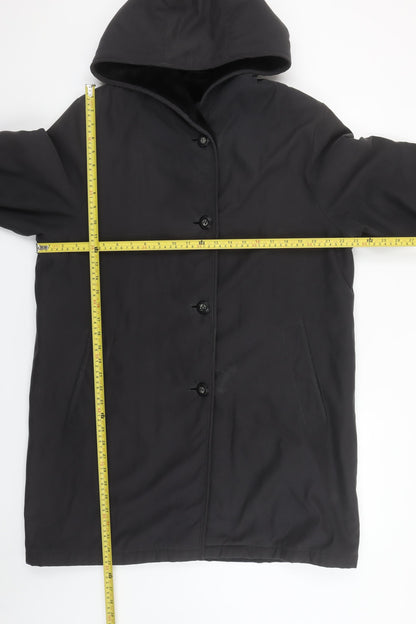 Womens UK Size 12 BHS Black Overcoat