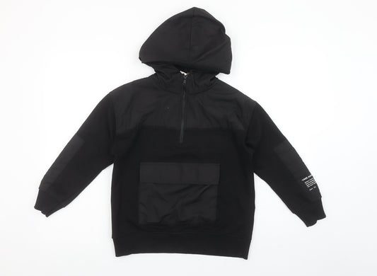 Boys UK Size 9 Years Zara Black Pullover Hoodie