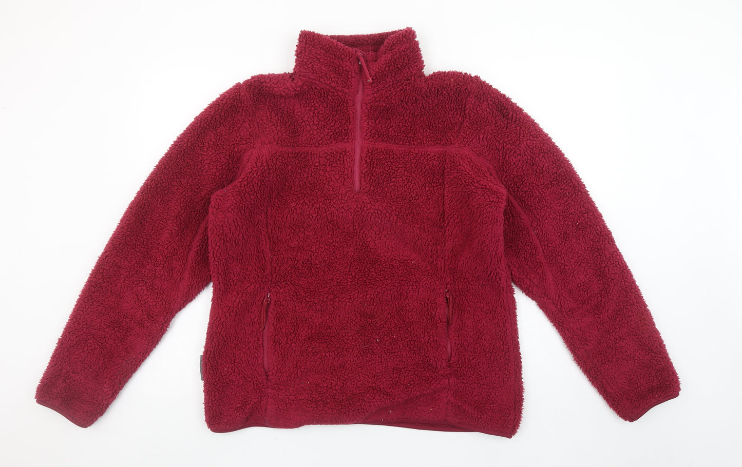 Womens UK Size 14 Mountain Life Red Pullover Sweatshirt