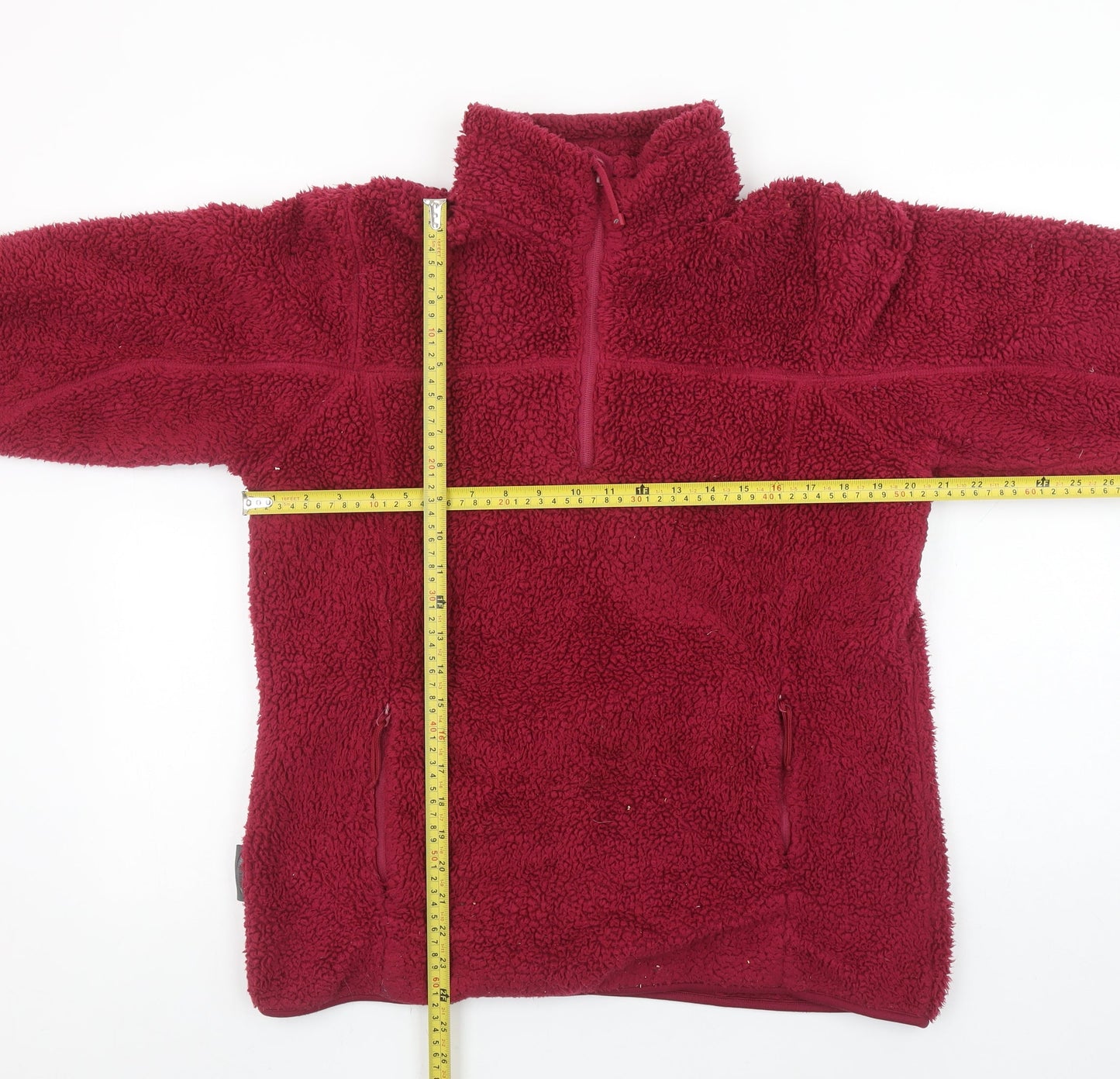 Womens UK Size 14 Mountain Life Red Pullover Sweatshirt