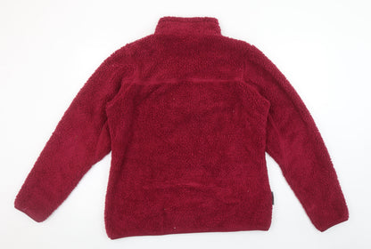 Womens UK Size 14 Mountain Life Red Pullover Sweatshirt