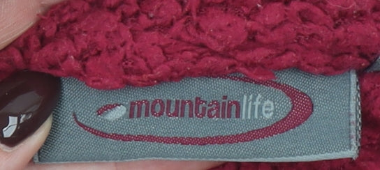 Womens UK Size 14 Mountain Life Red Pullover Sweatshirt