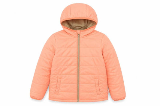 Girls UK Size 9-10 Years United Colors of Benetton Orange Puffer Jacket