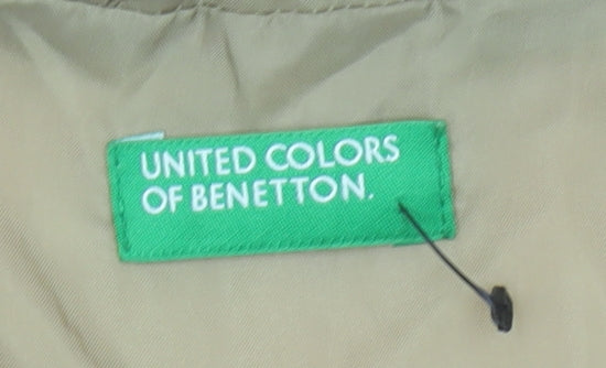 United Colors of Benetton Girls Orange Hooded Puffer Jacket 9-10 Years