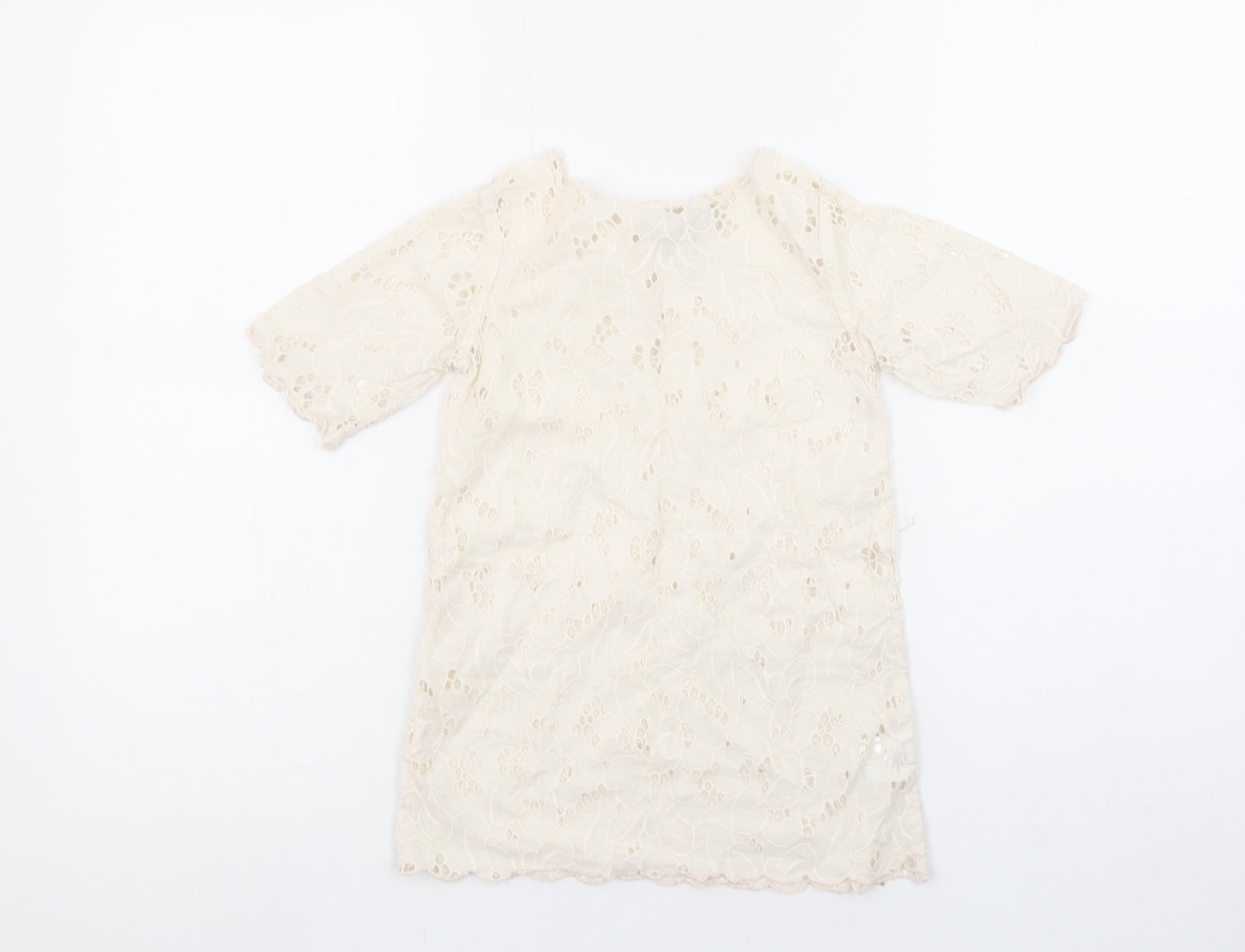 Girls UK Size 4 Years Stella McCartney Ivory Tunic Blouse