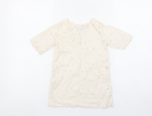 Girls UK Size 4 Years Stella McCartney Ivory Tunic Blouse
