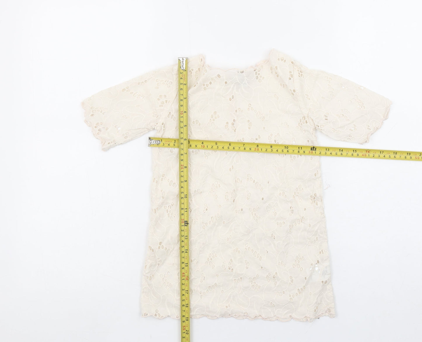 Girls UK Size 4 Years Stella McCartney Ivory Tunic Blouse