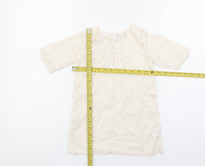 Girls UK Size 4 Years Stella McCartney Ivory Tunic Blouse