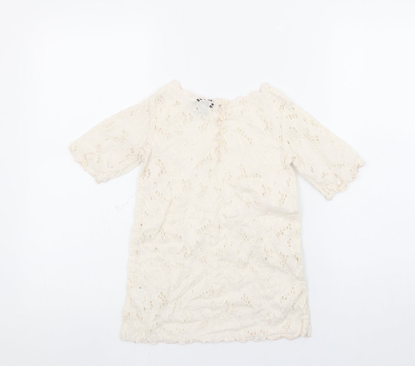 Girls UK Size 4 Years Stella McCartney Ivory Tunic Blouse