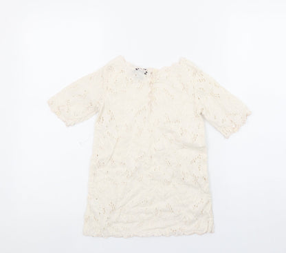 Girls UK Size 4 Years Stella McCartney Ivory Tunic Blouse