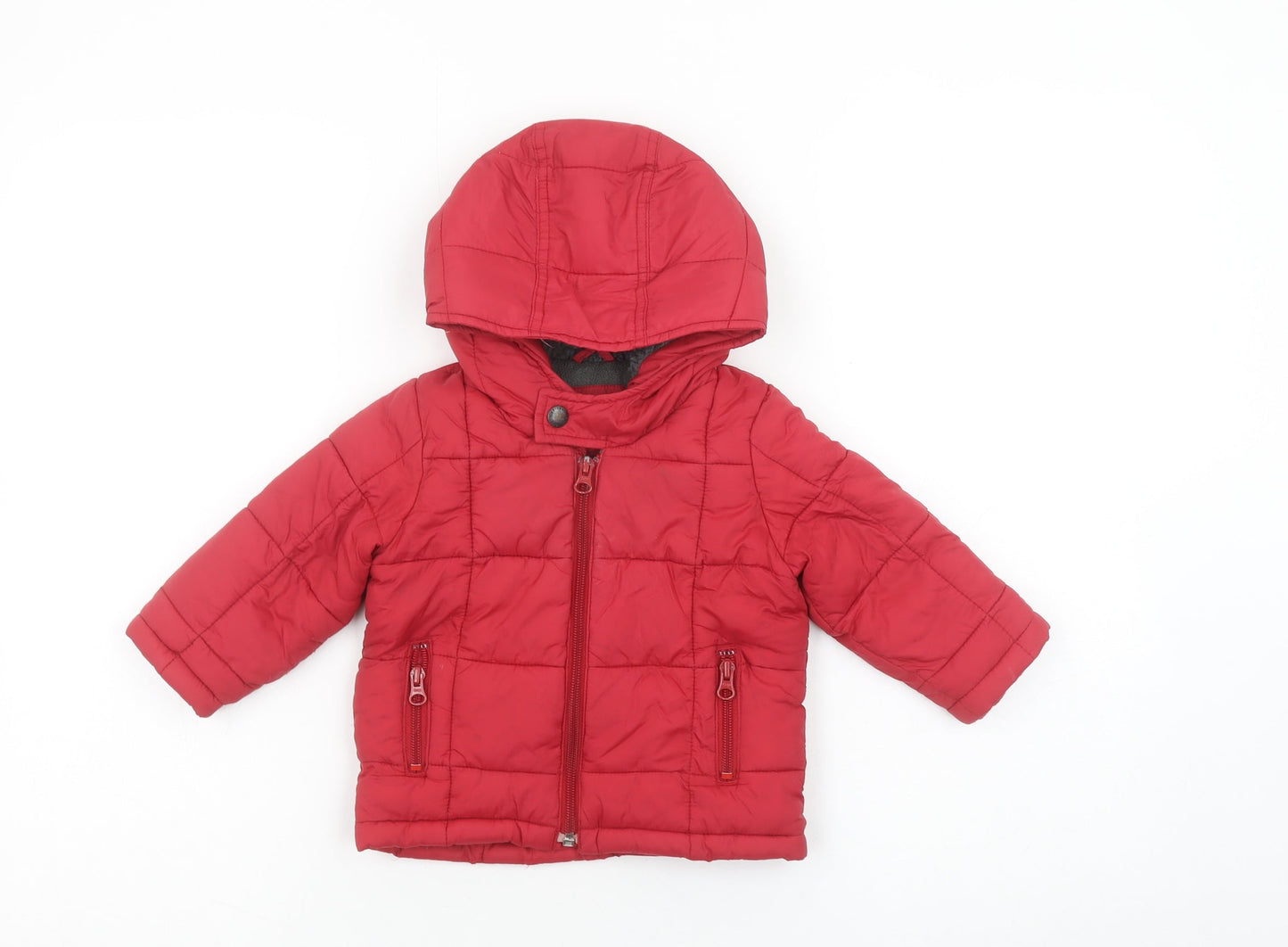 babyGap Unisex Baby Red 12-18 Months Hooded Puffer Jacket