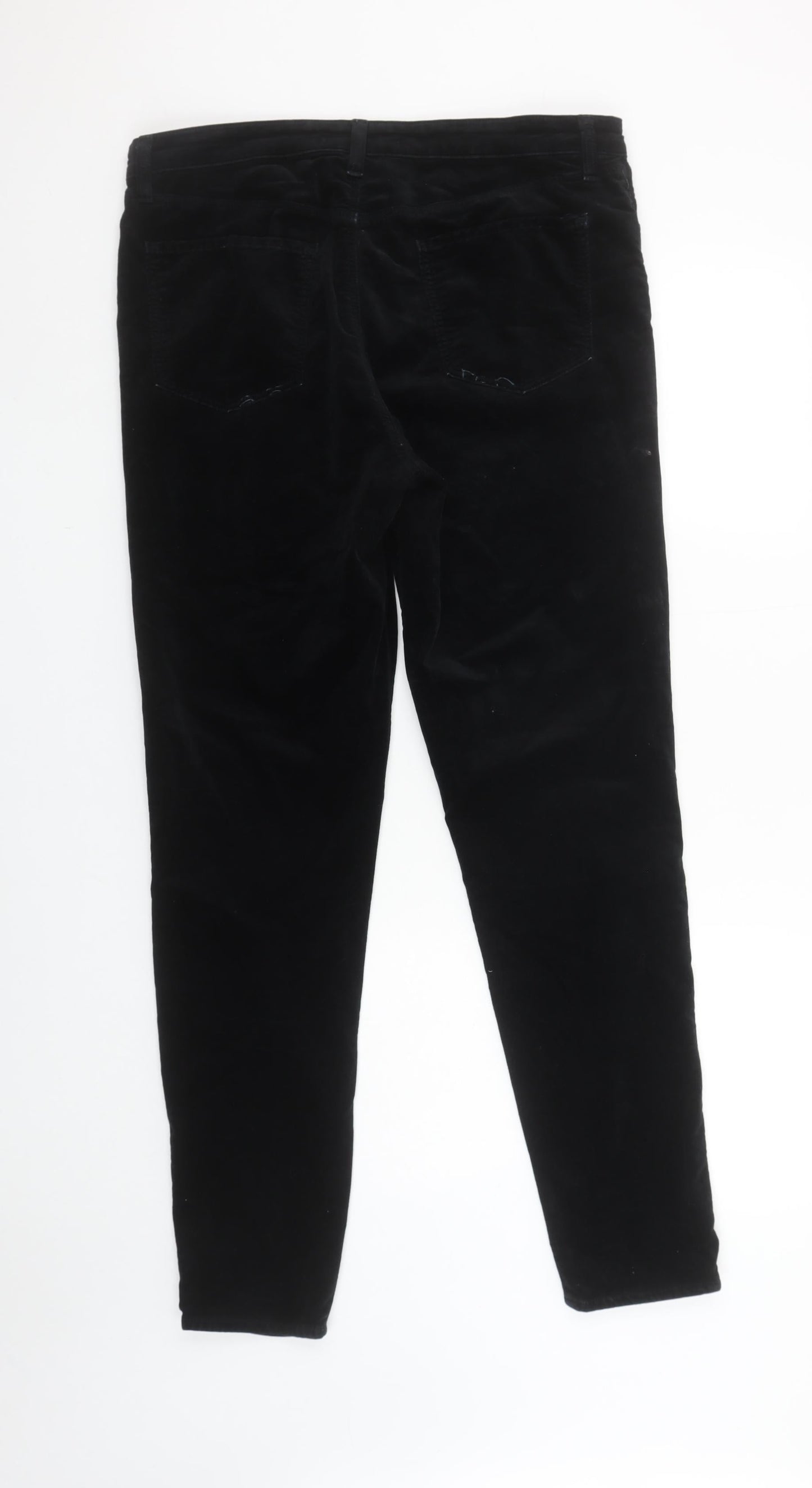 J Brand Women's Black Velvet Skinny Trousers Size 32