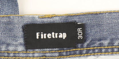 Firetrap Men’s Blue 30R Straight Fit Denim Jeans