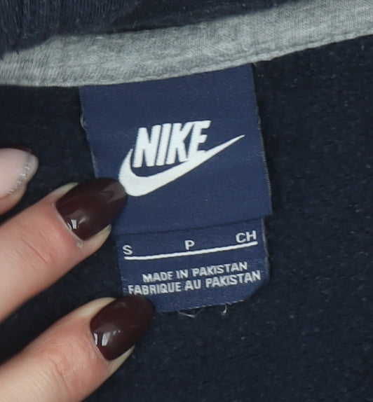 Mens UK Size S Nike Blue Pullover Hoodie