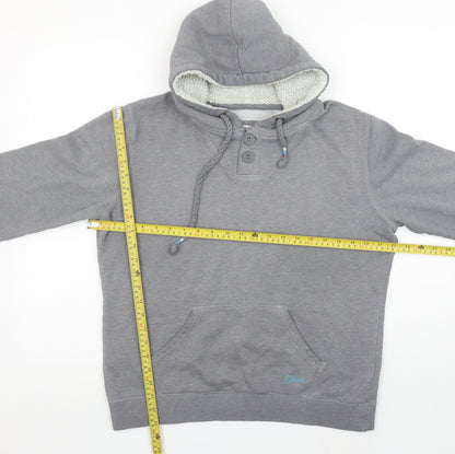 Womens UK Size 14 Saltrock Grey Henley Hoodie