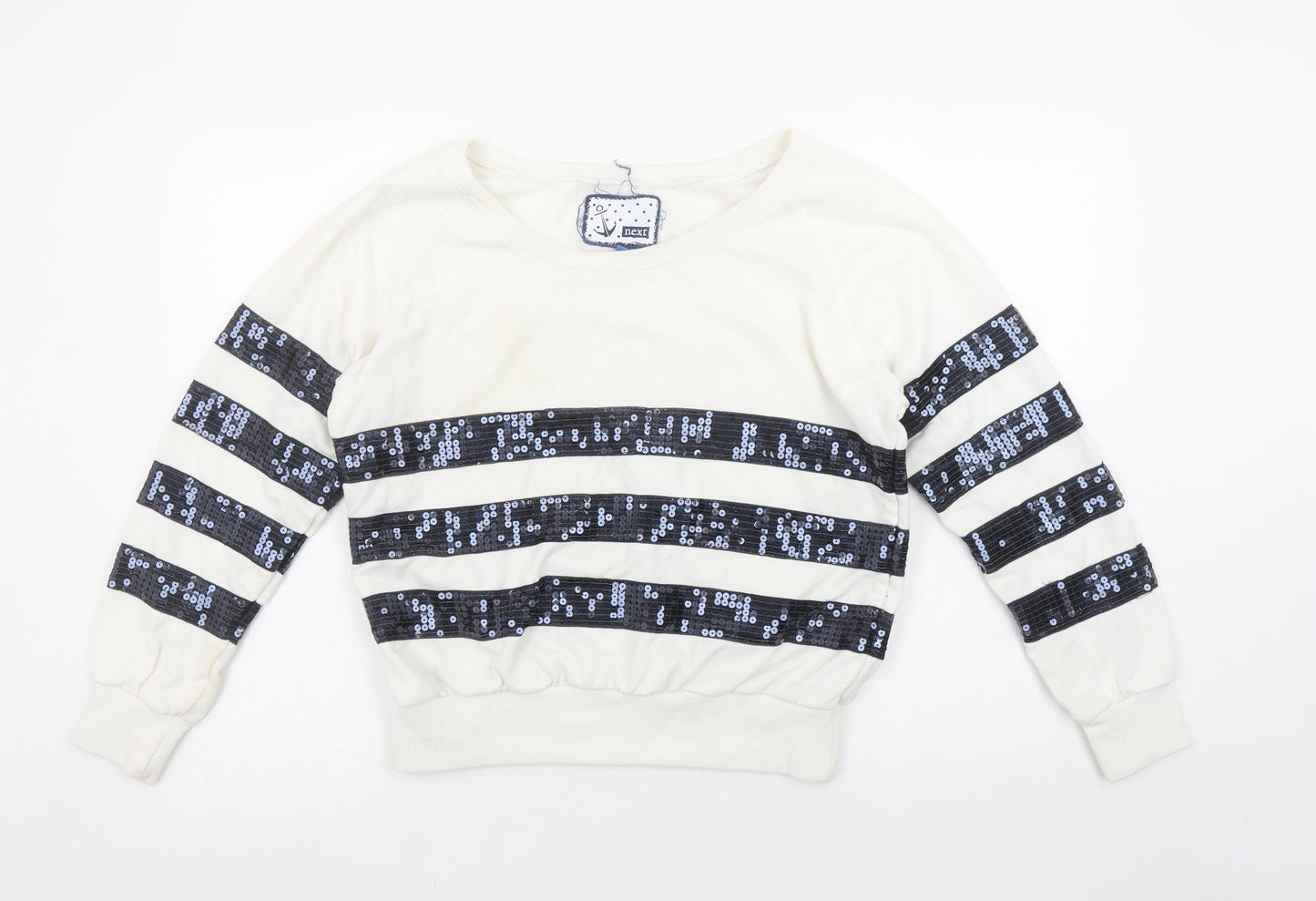 Womens UK Size 8 NEXT Ivory Pullover Sweatshirt