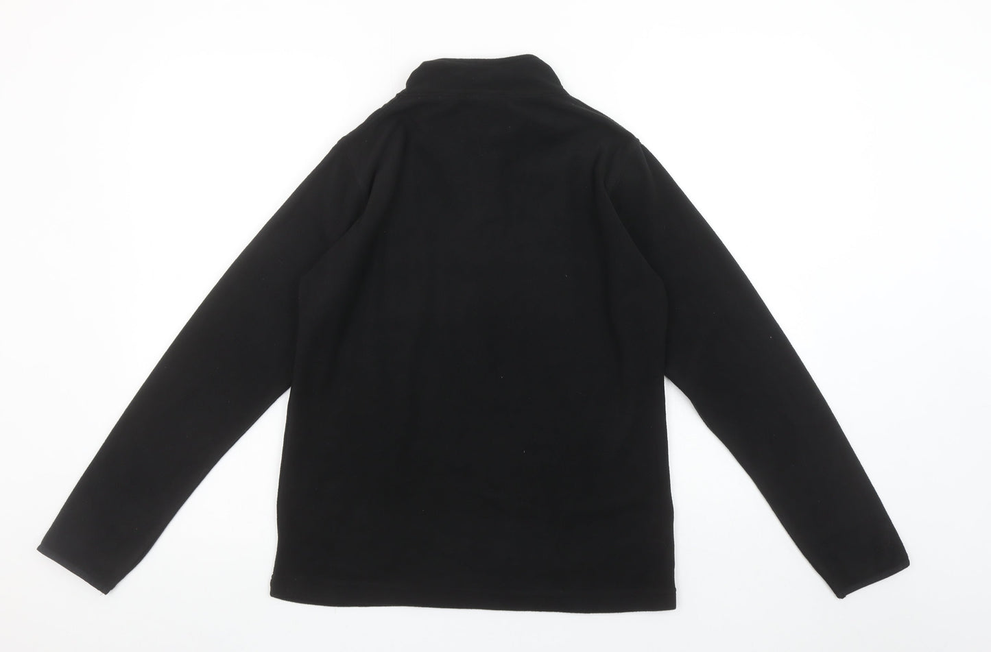 Roly Women's Black Fleece 1/4 Zip Pullover Sweatshirt Size 8 S