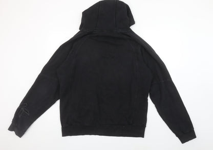 Mens UK Size M BLK Black Pullover Hoodie