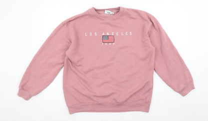 Womens UK Size 10 Daisy Street Pink Pullover Sweatshirt