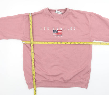 Womens UK Size 10 Daisy Street Pink Pullover Sweatshirt