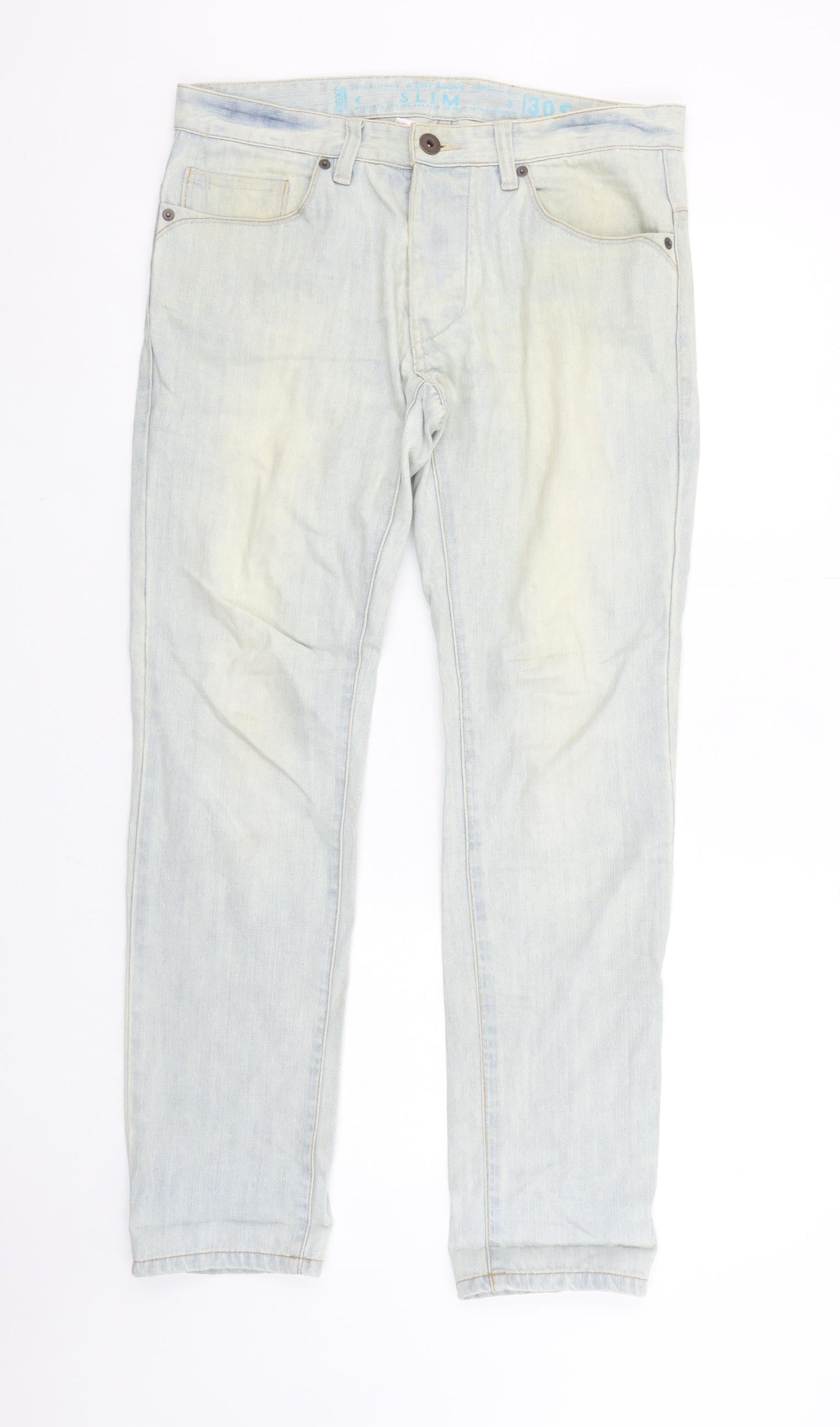 Mens UK Size S NEXT Slim Fit Straight Blue Jeans
