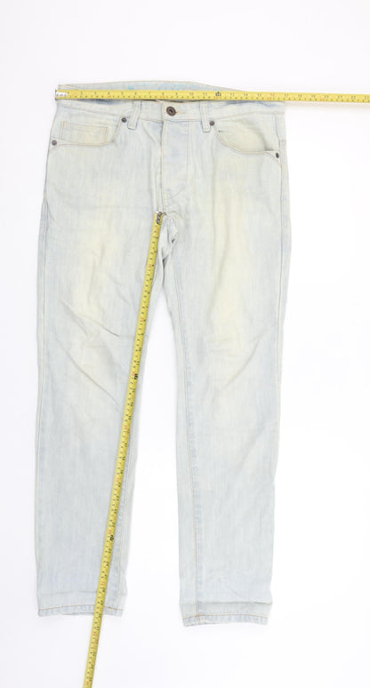Mens UK Size S NEXT Slim Fit Straight Blue Jeans