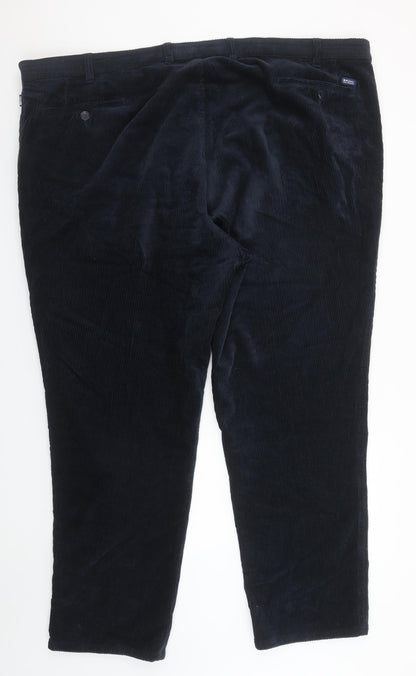 BRÜHL Men's Blue Corduroy Chino Trousers Size 32 Regular Fit