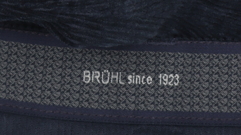 BRÜHL Men's Blue Corduroy Chino Trousers Size 32 Regular Fit