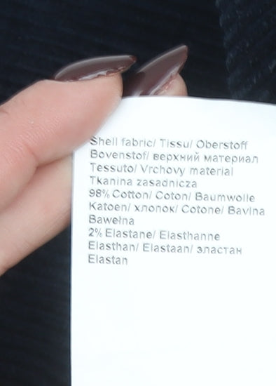 BRÜHL Men's Blue Corduroy Chino Trousers Size 32 Regular Fit