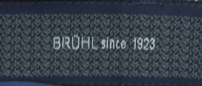 BRÜHL Men's Blue Corduroy Chino Trousers Size 32 Regular Fit