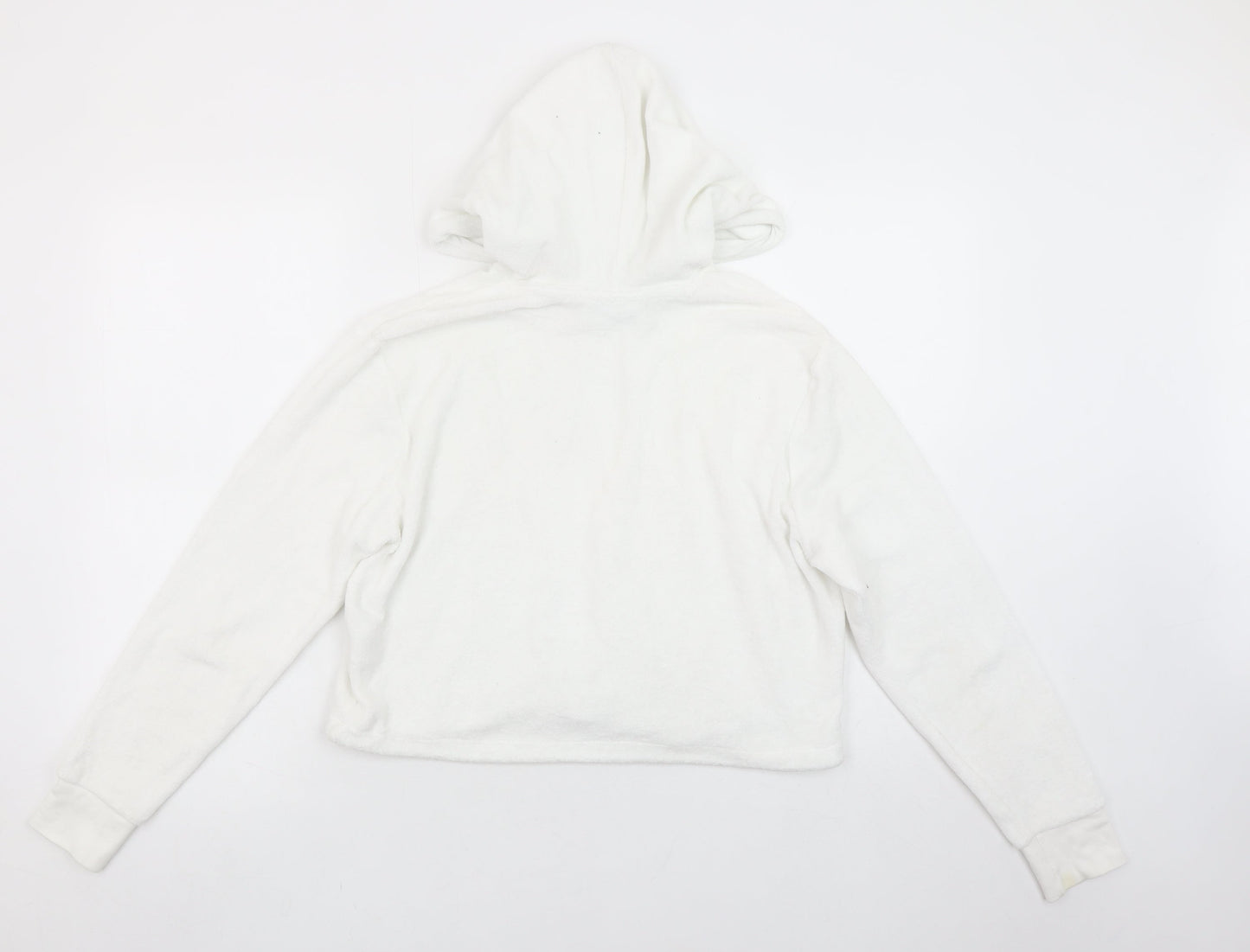 Womens UK Size S FILA White Pullover Hoodie