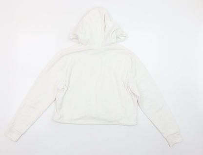 Womens UK Size S FILA White Pullover Hoodie