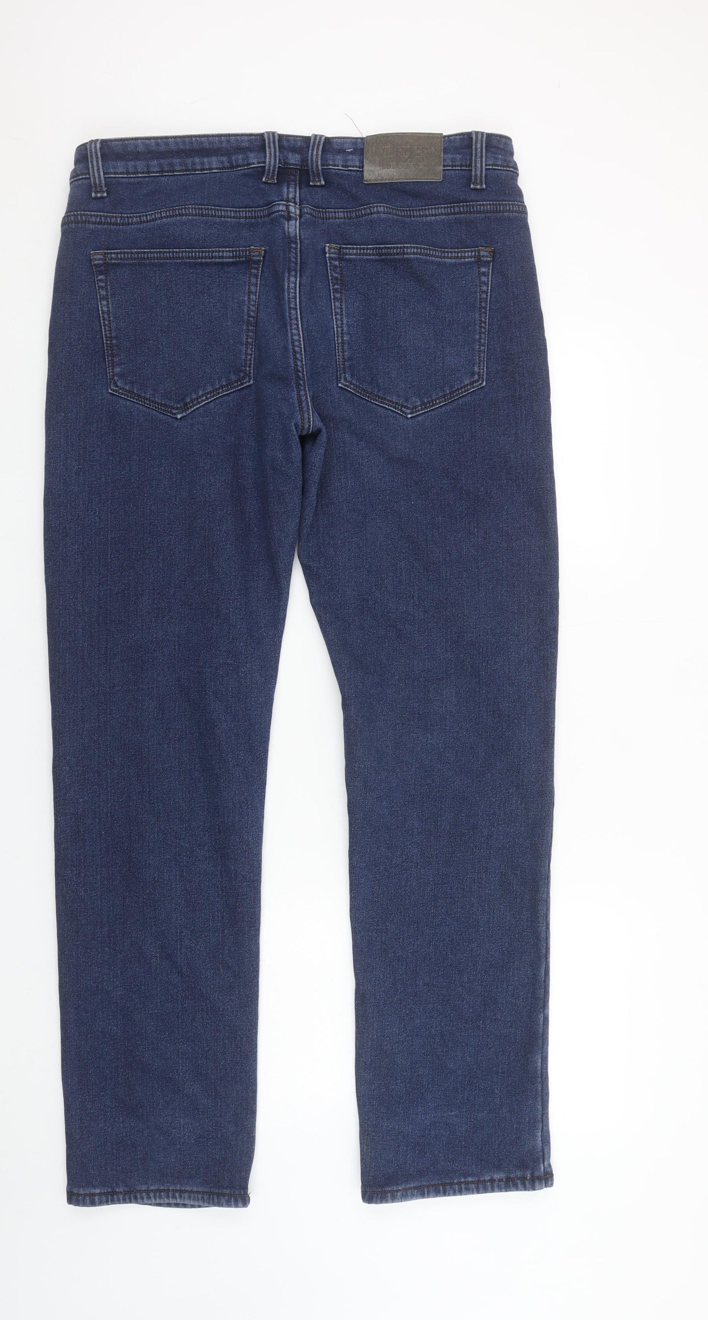 Mens UK Size 37 LUS Jeans Regular Fit Straight Blue Jeans