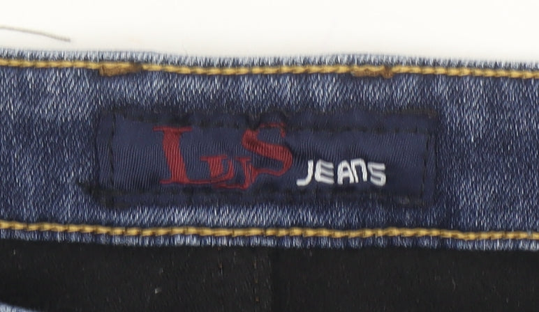 Mens UK Size 37 LUS Jeans Regular Fit Straight Blue Jeans