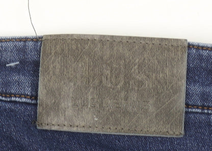 Mens UK Size 37 LUS Jeans Regular Fit Straight Blue Jeans