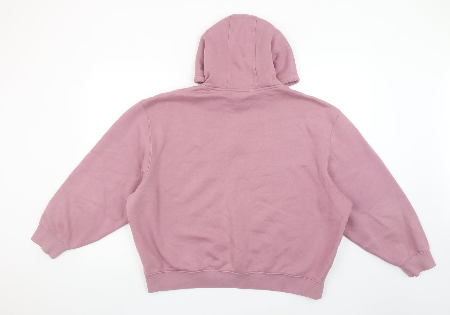 Adidas Women’s Pink Pullover Hoodie Size M 12-14 Cotton Blend Casual