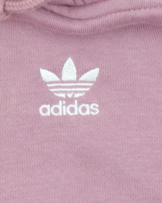 Adidas Women’s Pink Pullover Hoodie Size M 12-14 Cotton Blend Casual