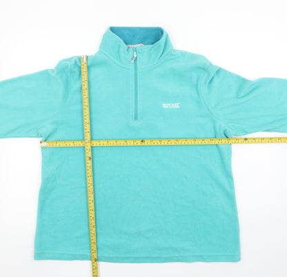 Regatta Great Outdoors Women’s Blue 1/4 Zip Fleece Sweatshirt UK 18