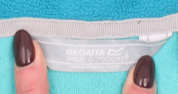 Regatta Great Outdoors Women’s Blue 1/4 Zip Fleece Sweatshirt UK 18