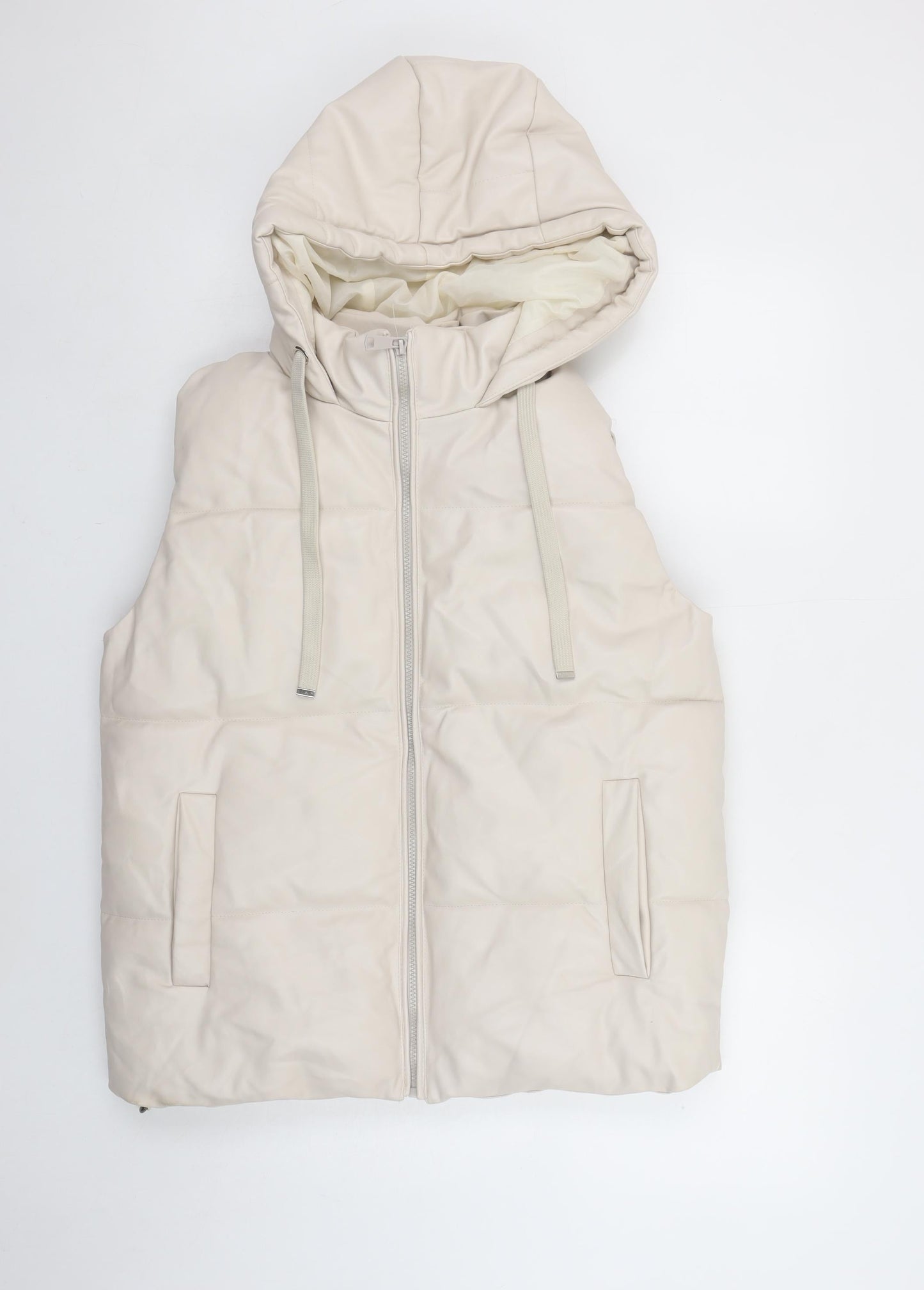 Womens UK Size XL Venessa Rucci Ivory Puffer Jacket