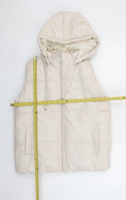 Womens UK Size XL Venessa Rucci Ivory Puffer Jacket