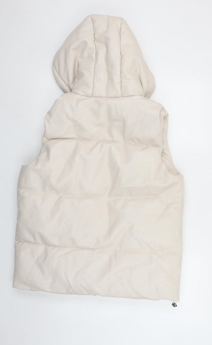 Womens UK Size XL Venessa Rucci Ivory Puffer Jacket