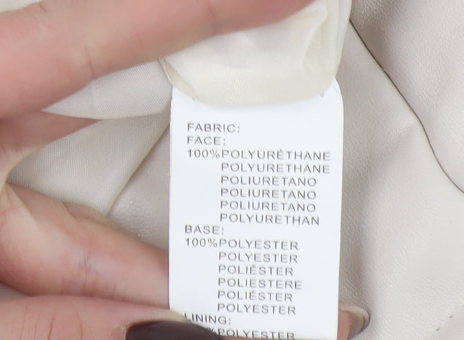 Womens UK Size XL Venessa Rucci Ivory Puffer Jacket