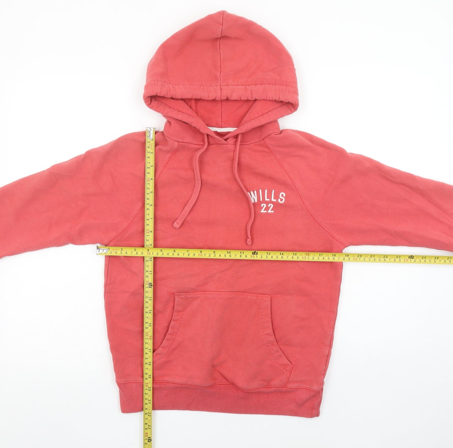 Womens UK Size 8 Jack Wills Pink Pullover Hoodie